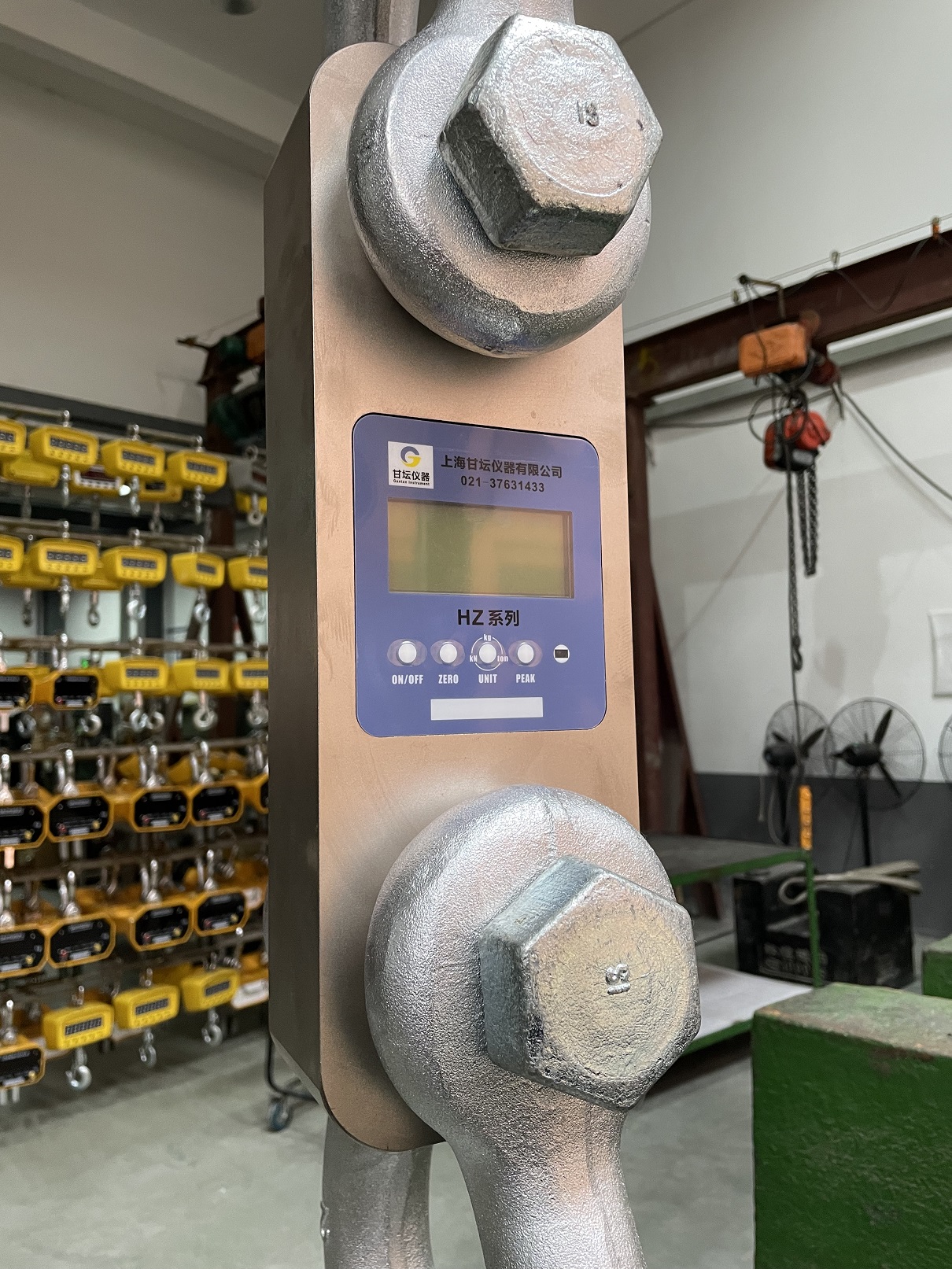 電氣化鐵路用彈性吊索拉力計GT-100噸 智能數字測力系統